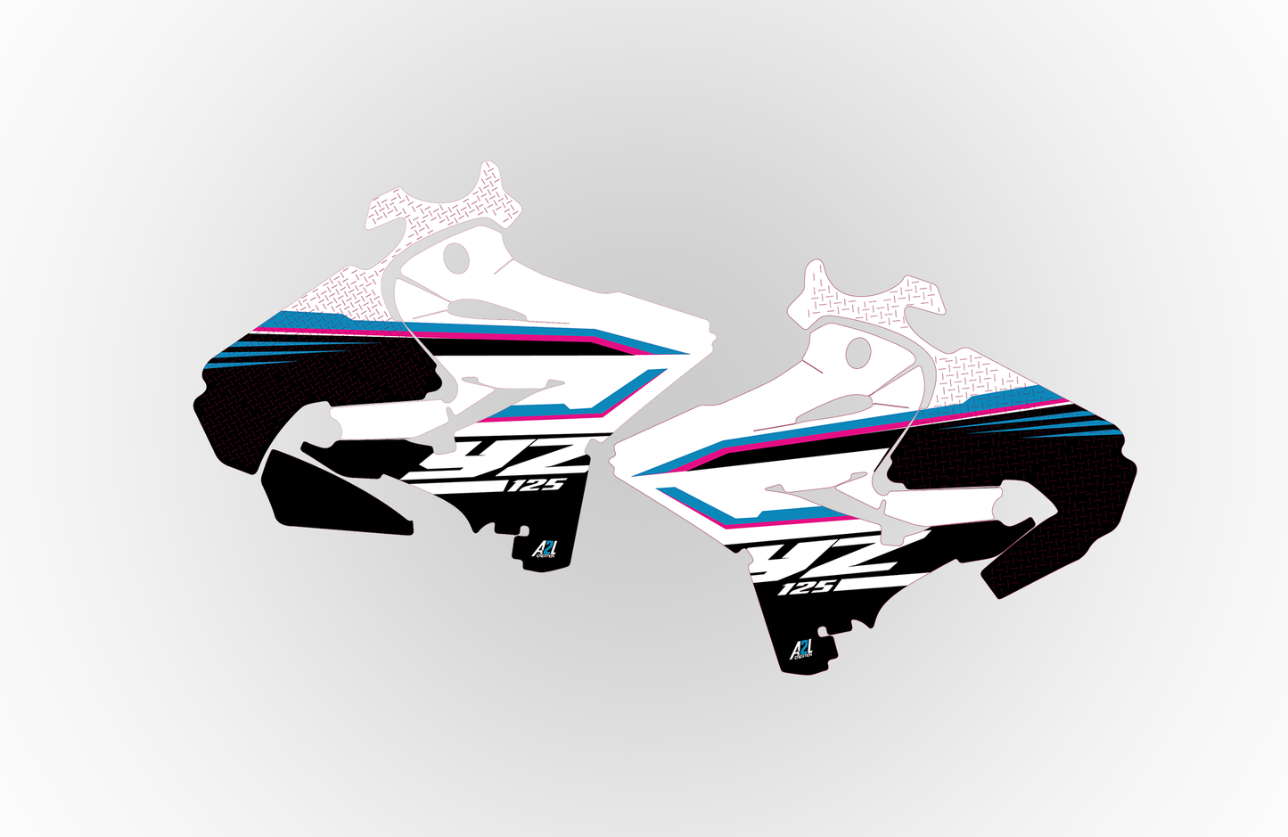KIT DÉCO US ROSE MIAMI YAMAHA 125 / 250 YZ A2L CRÉATION