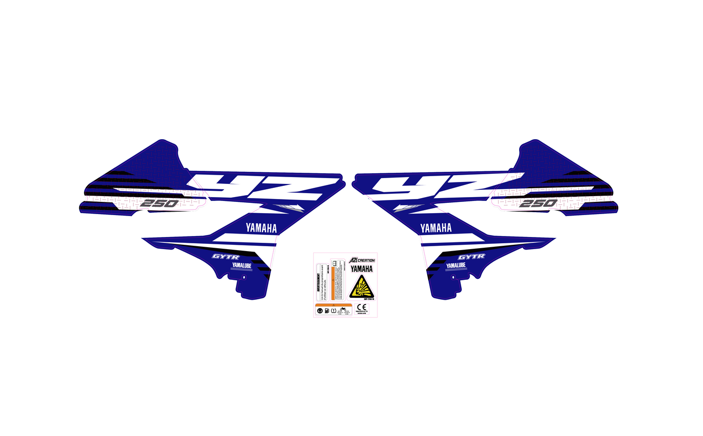 KIT DÉCO TYPE ORIGINE 125 - 250 YZ 2018 A2L CRÉATION