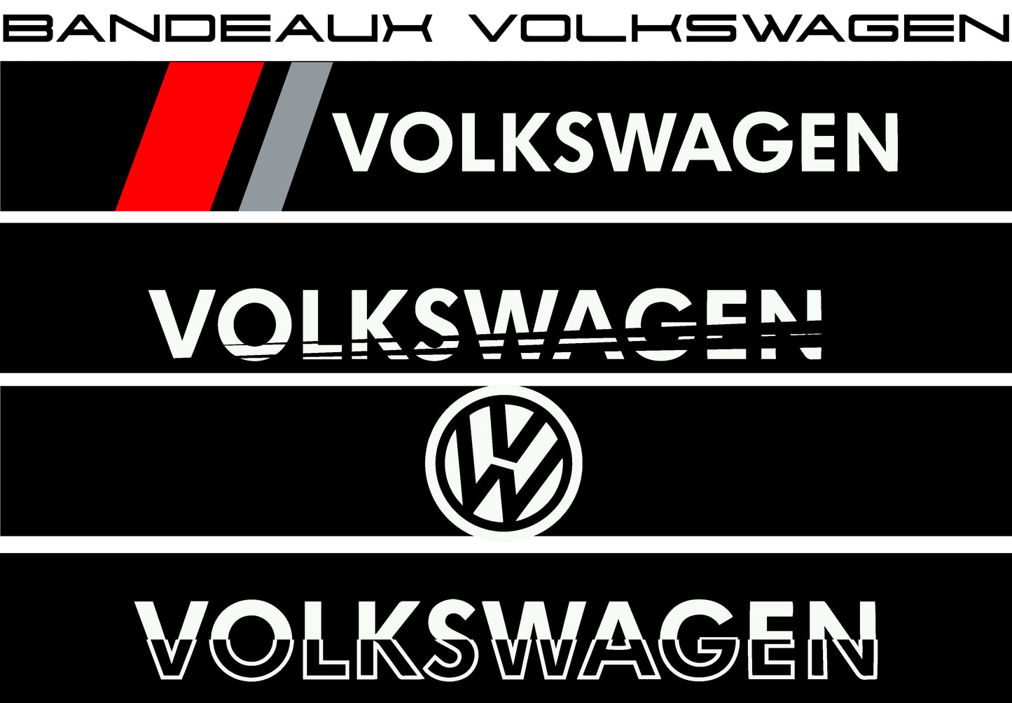 BANDEAU PARE-BRISE VOLKSWAGEN