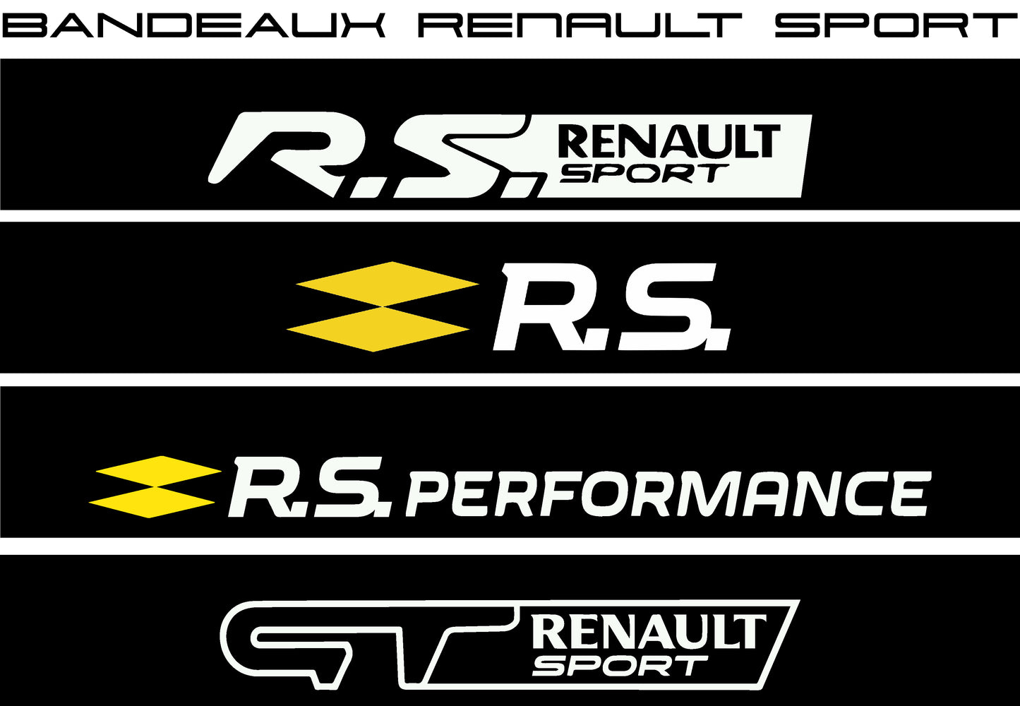 BANDEAU PARE-BRISE RENAULT SPORT