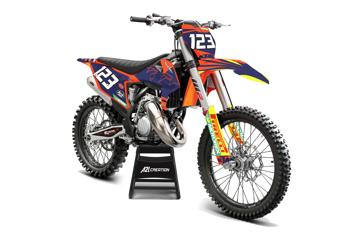 KIT DÉCO MOTOCROSS KTM SX SXF ( ADAPTABLE SUR TOUT MODELES ) A2L CRÉATION