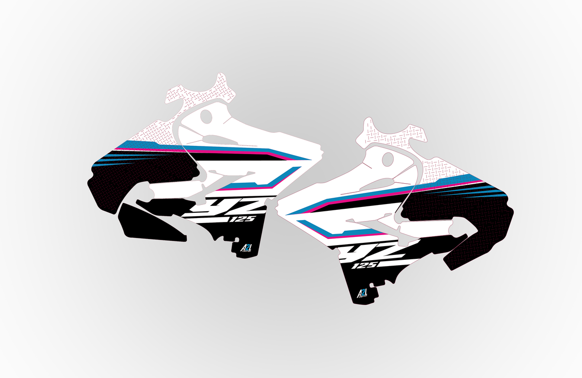 KIT DÉCO US ROSE MIAMI YAMAHA 125 / 250 YZ A2L CRÉATION