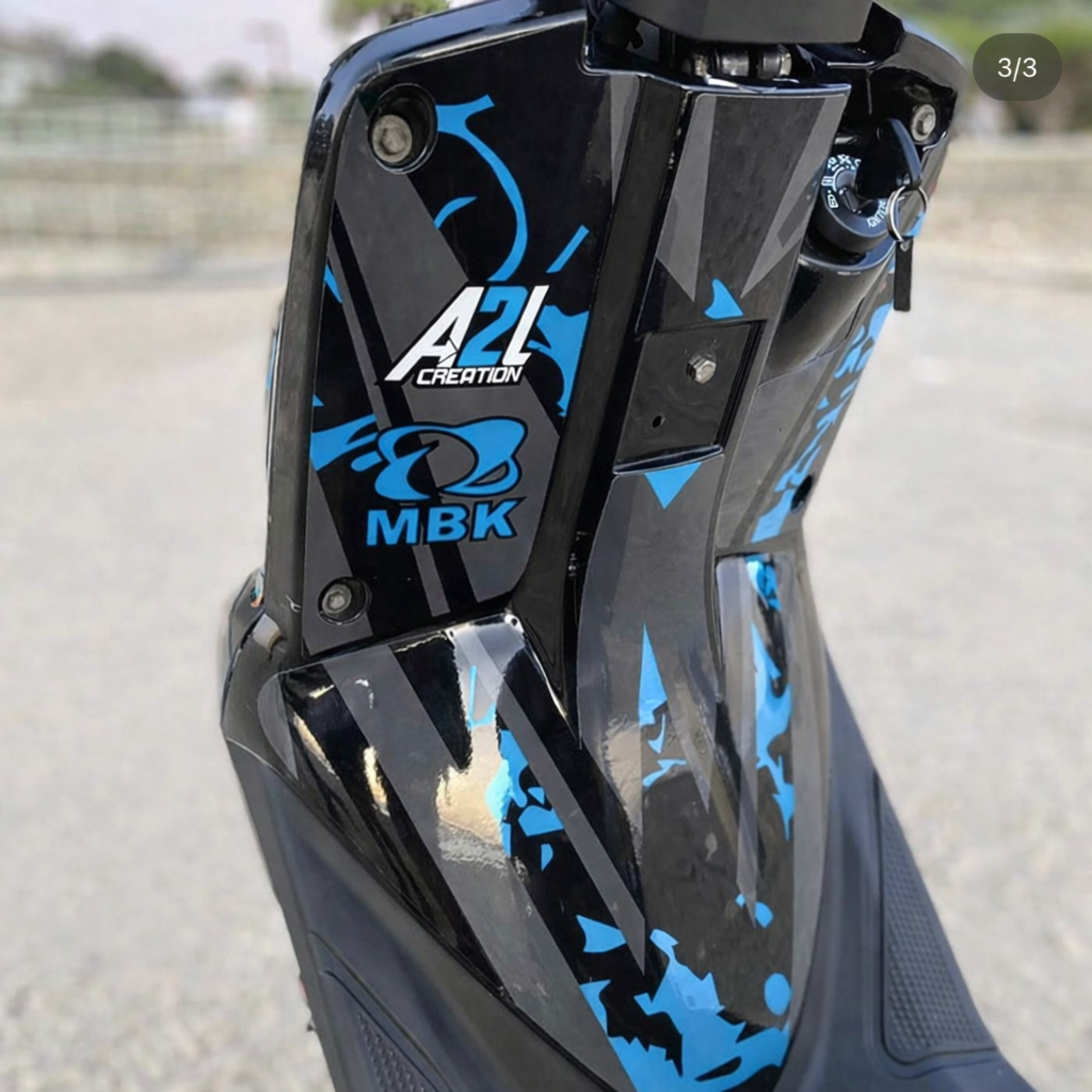 KIT DECO BOOSTER MBK 50CC SCOOTER 100% PERSONNALISÉ A2L CRÉATION