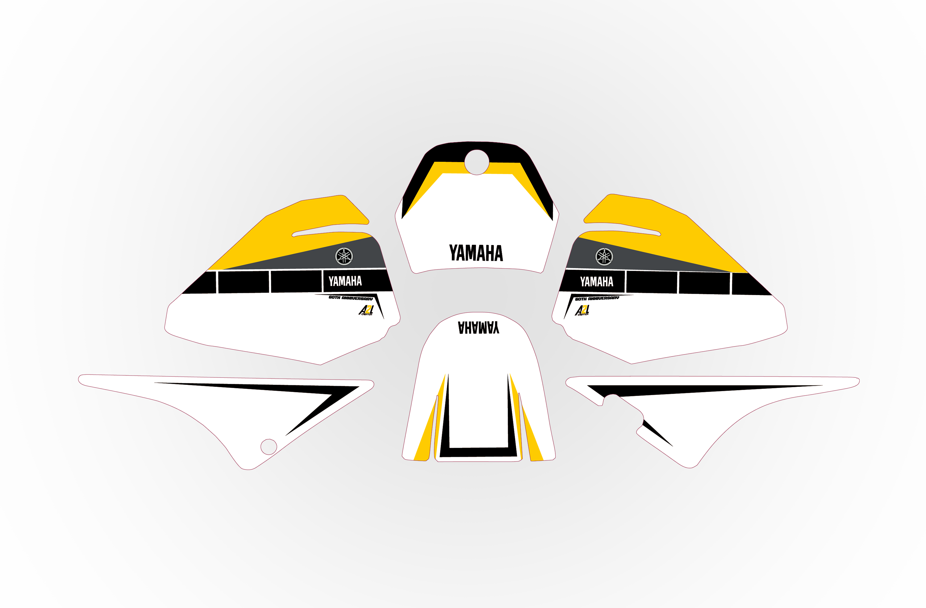 KIT DÉCO 60TH ANNIVERSARY YAMAHA PIWI 80 A2L CRÉATION