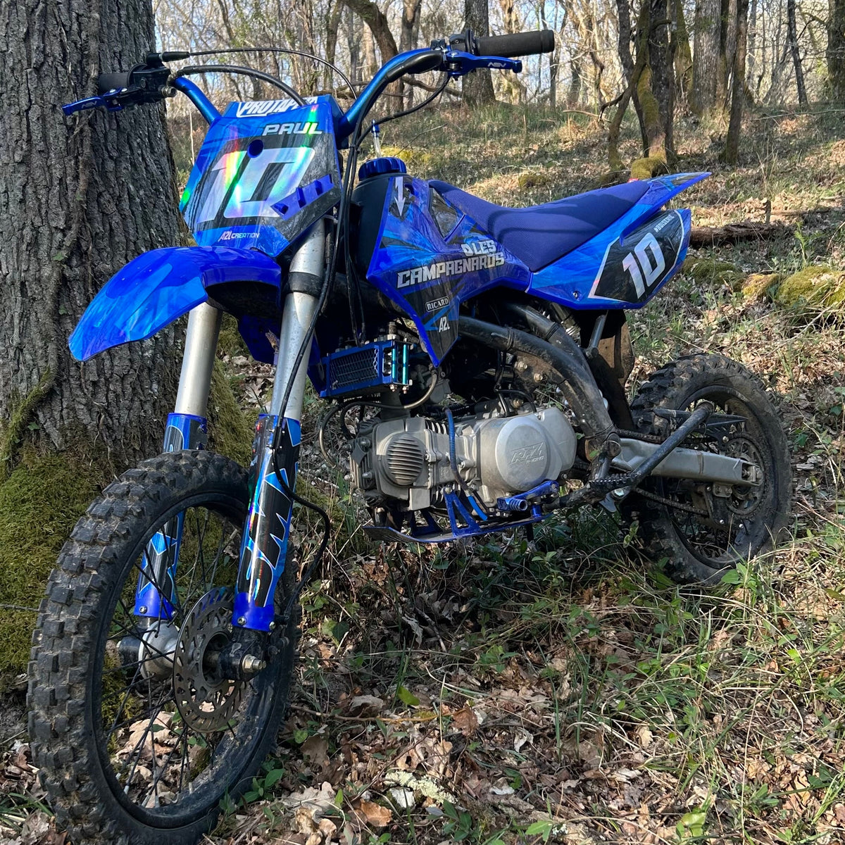 KIT DECO PIT BIKE MINI MX DIRT 100% PERSONNALISÉ A2L CRÉATION