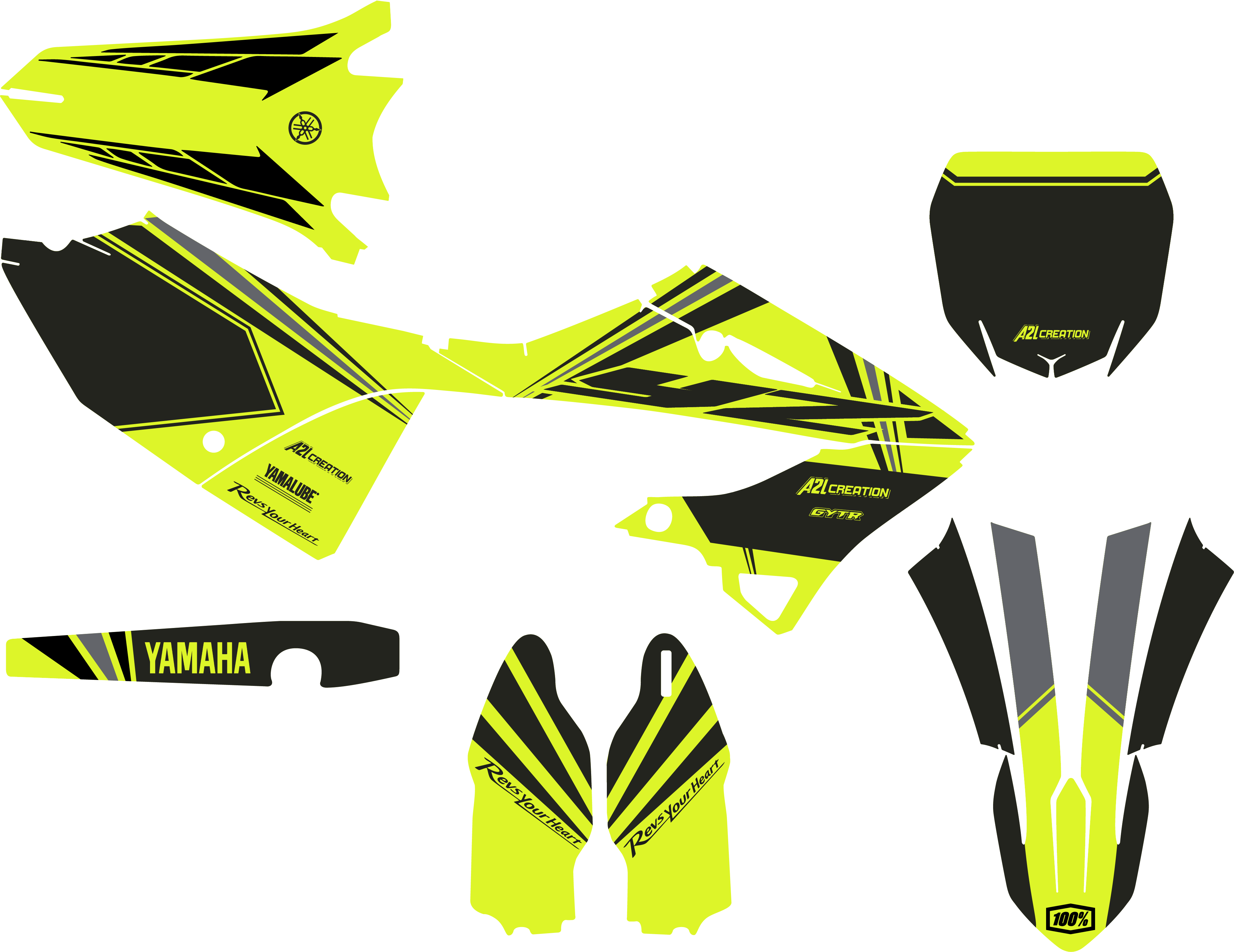 KIT DÉCO MOTOCROSS SIMPLY  ( ADAPTABLE SUR TOUT MODELES ) A2L CRÉATION