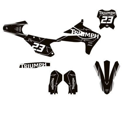 KIT DÉCO TRIUMPH TF-X - K24 - CLEAR GRIS A2L CRÉATION