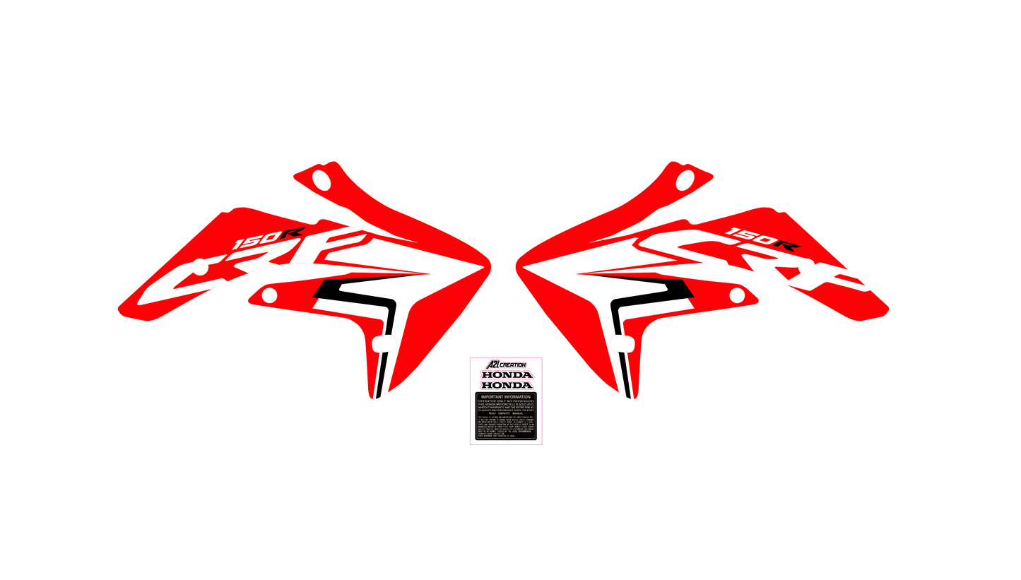 KIT DÉCO ORIGINE HONDA CRF 150 R 2018 2019 2020 A2L CRÉATION