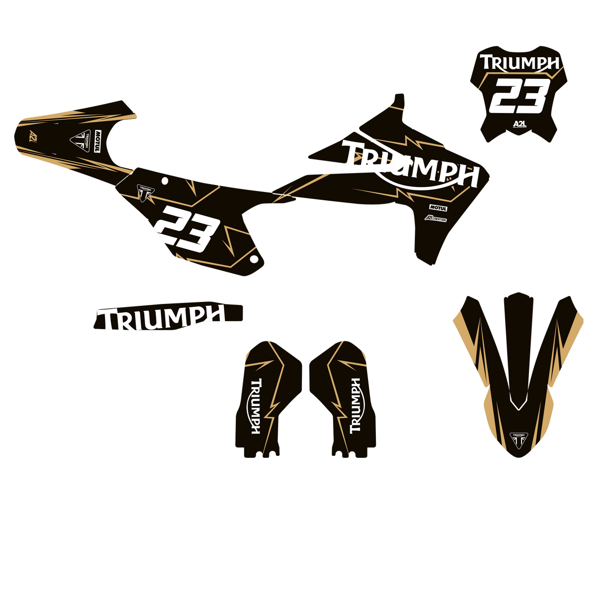 KIT DÉCO TRIUMPH TF-X - K24 - CLEAR SABLE A2L CRÉATION