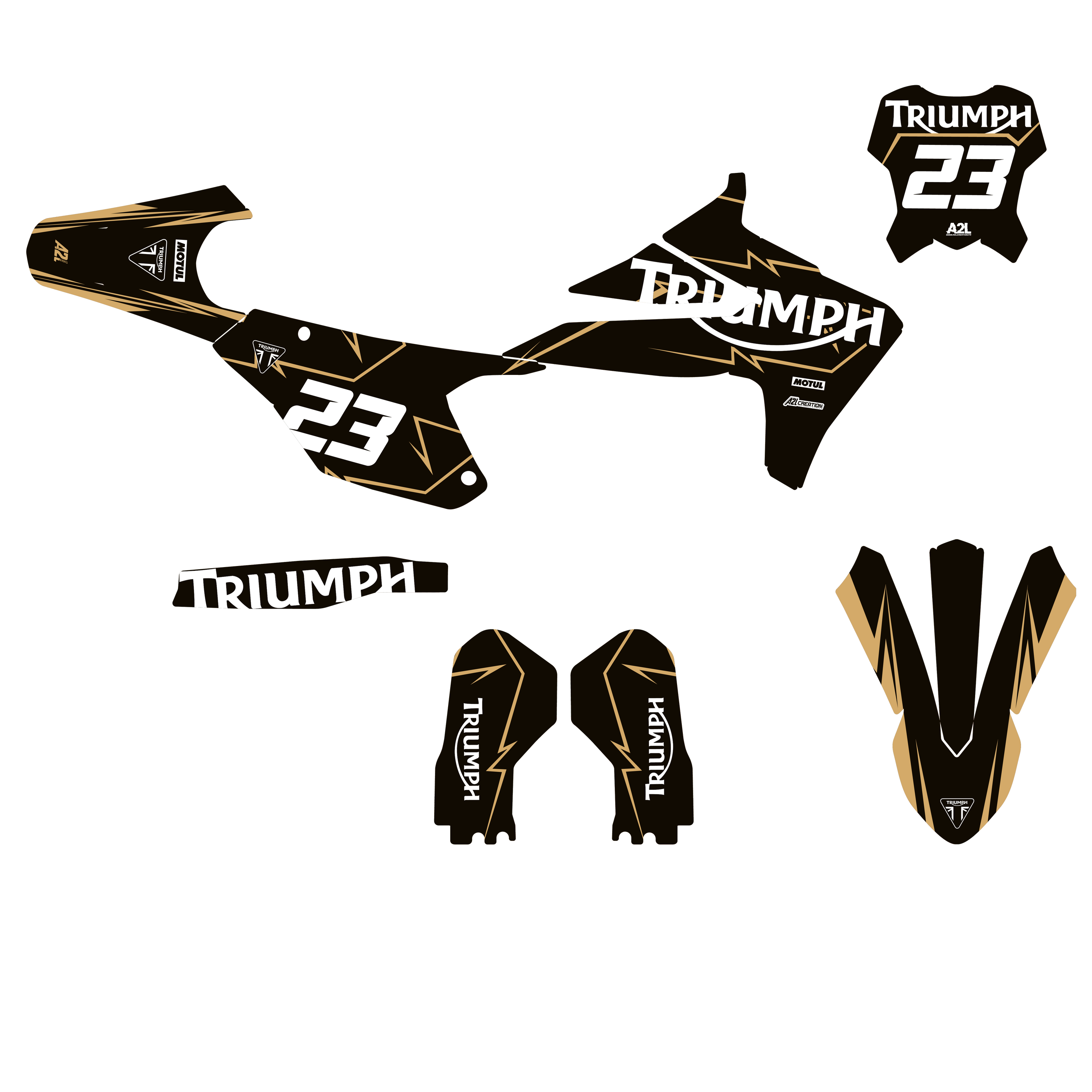 KIT DÉCO TRIUMPH TF-X - K24 - CLEAR SABLE A2L CRÉATION