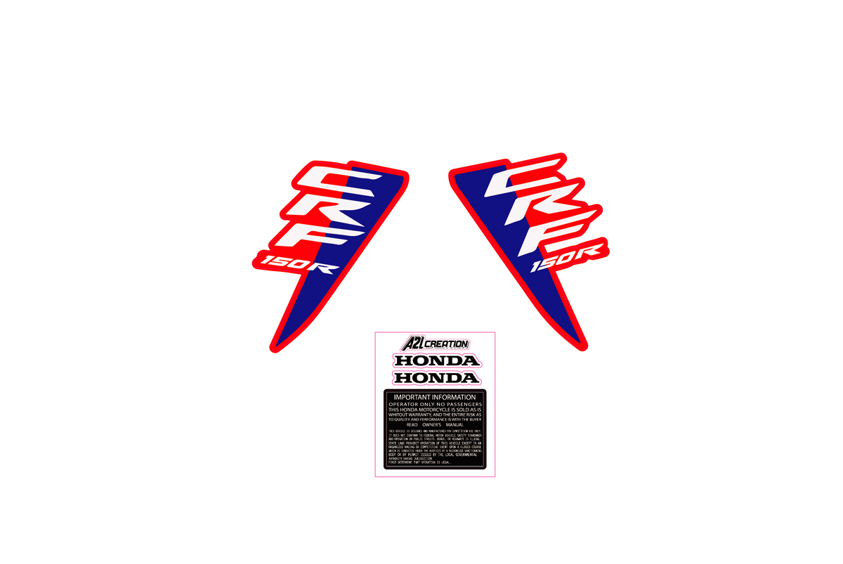 KIT DÉCO ORIGINE HONDA CRF 150 R 2025 / 2026 A2L CRÉATION