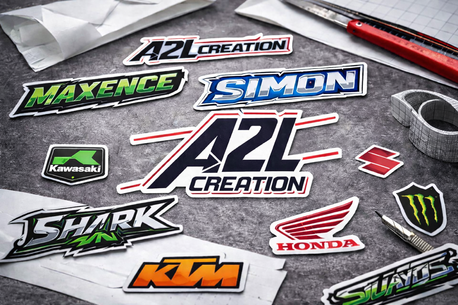 IMPRESSION STICKERS INDIVIDUELS RESISTANT ( Longue durée ) A2L CRÉATION