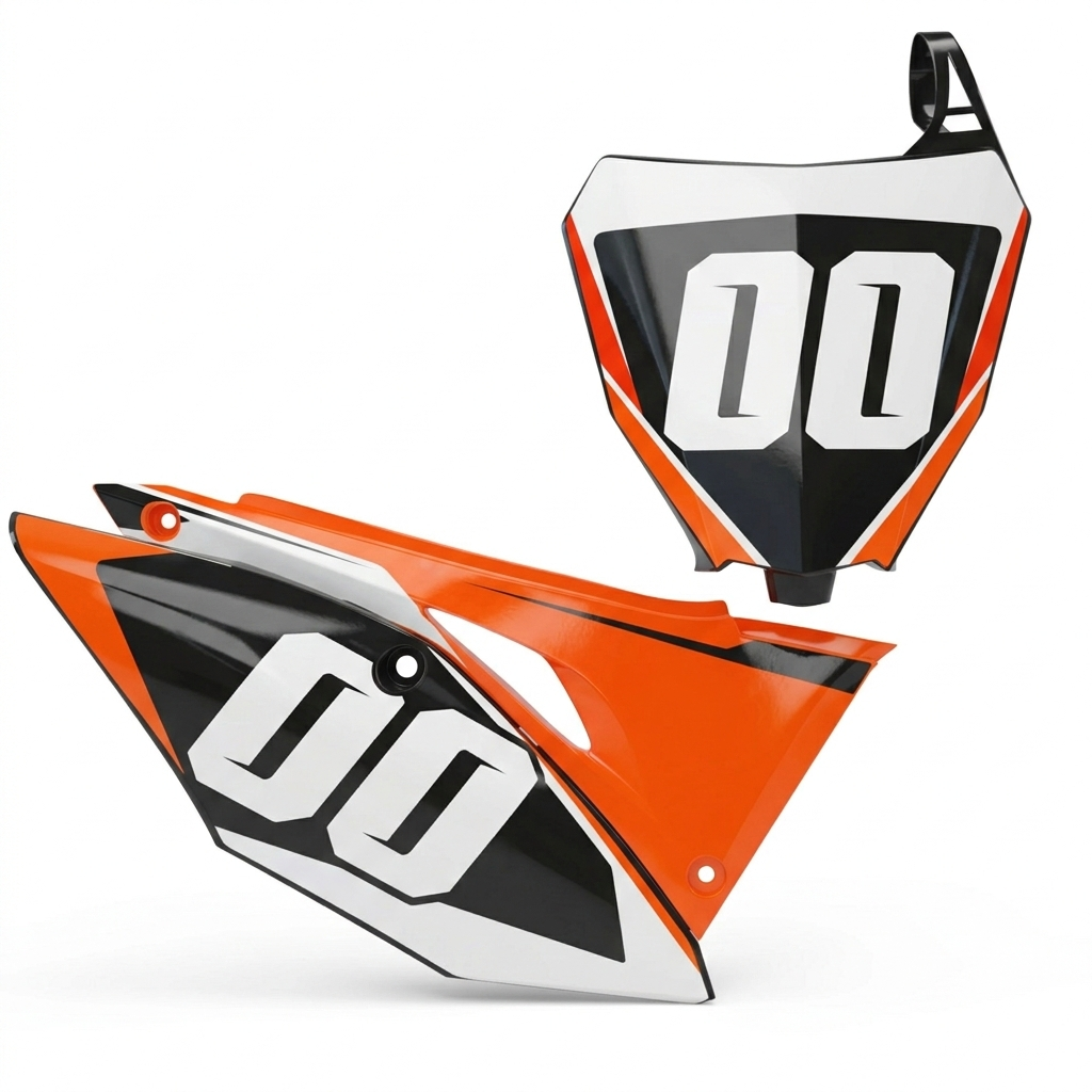KIT DECO FOND DE PLAQUES MOTOCROSS 100% PERSONNALISÉ A2L CRÉATION