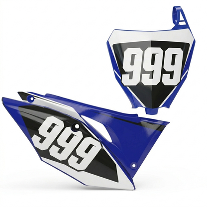 KIT DECO FOND DE PLAQUES MOTOCROSS 100% PERSONNALISÉ A2L CRÉATION