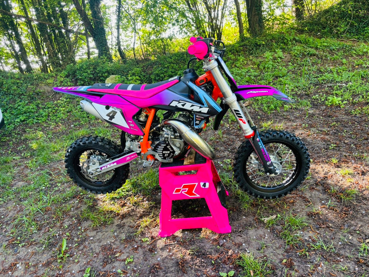 KIT DECO PIT BIKE MINI MX DIRT 100% PERSONNALISÉ A2L CRÉATION