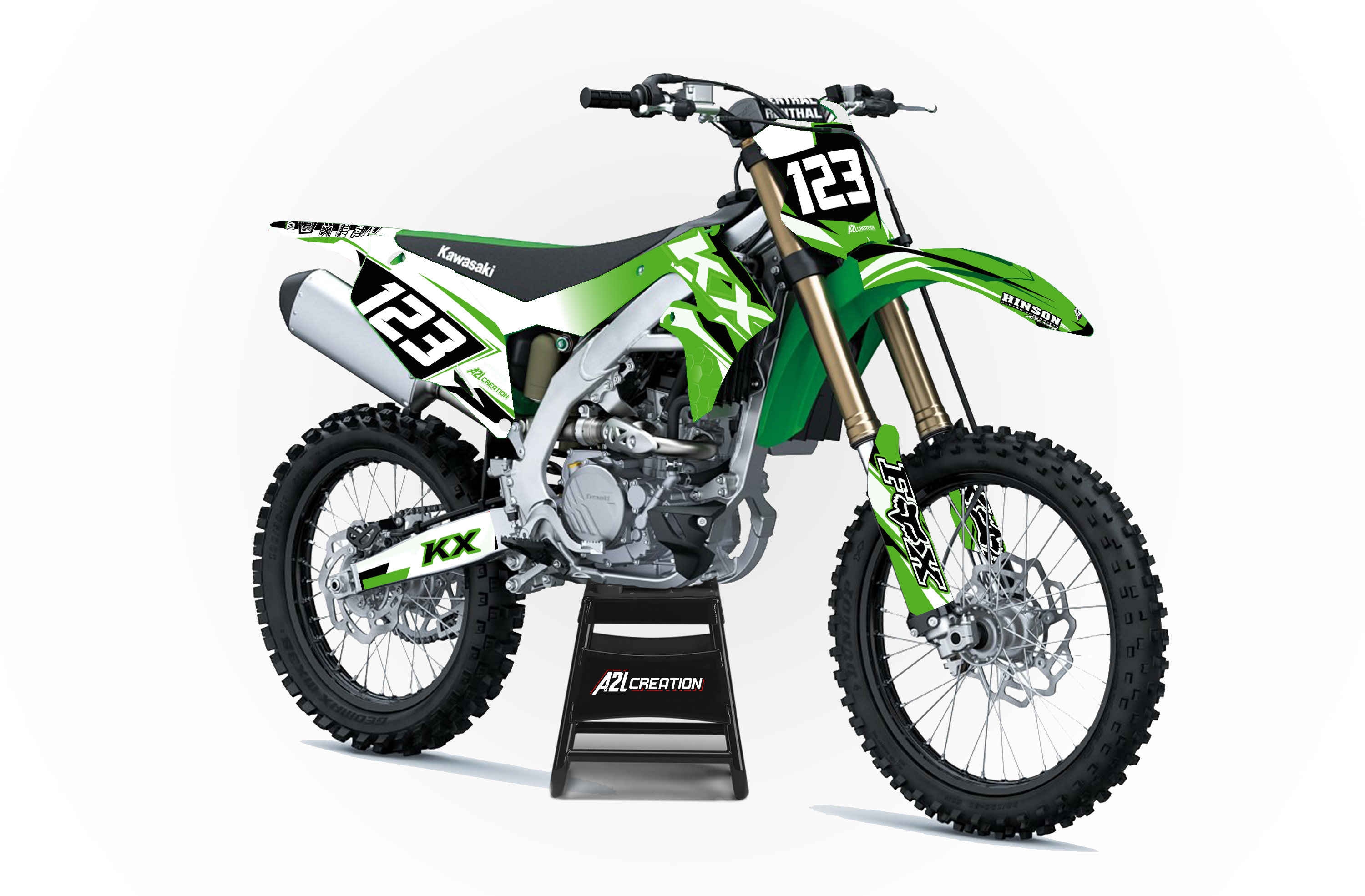 KIT DÉCO MOTOCROSS 250-450 KXF 2019 > 2023 A2L CRÉATION