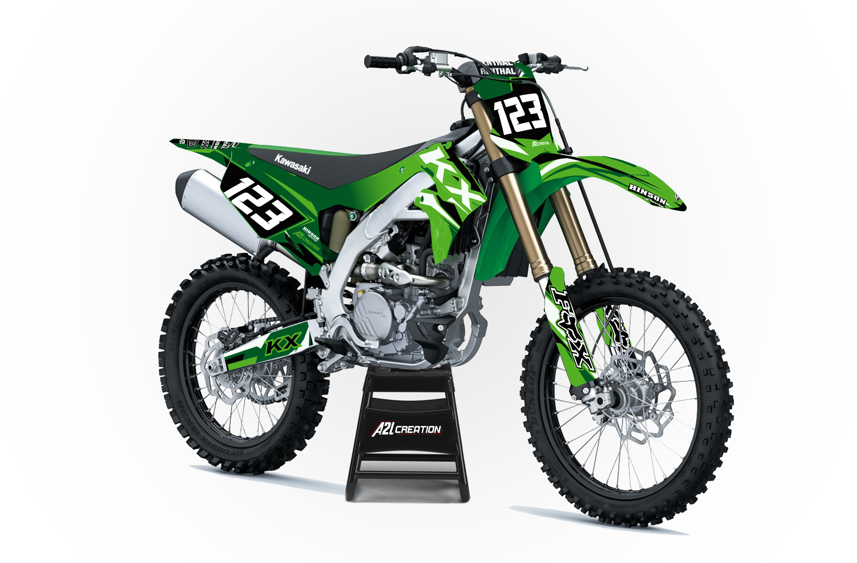 KIT DÉCO MOTOCROSS 250-450 KXF 2019 > 2023 A2L CRÉATION