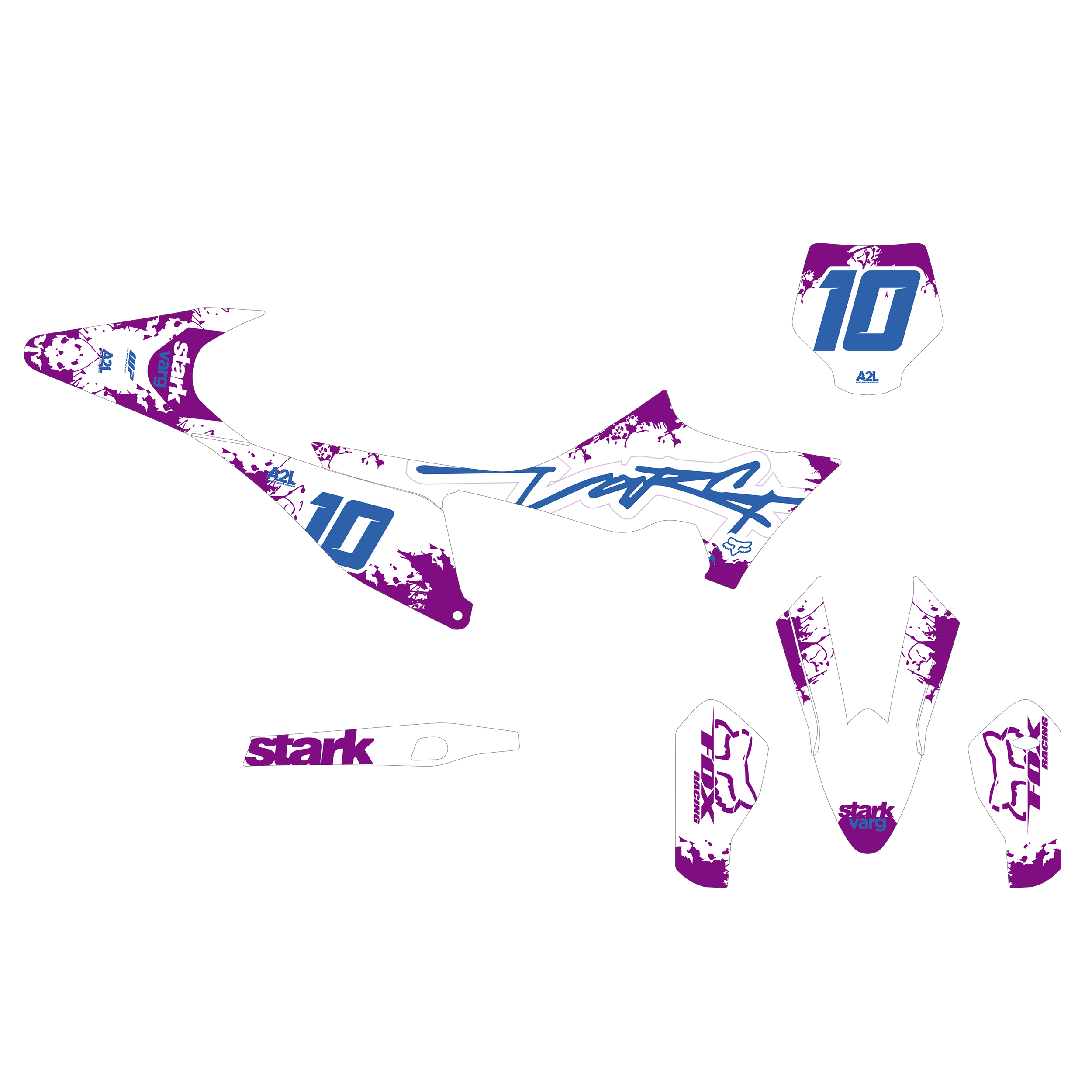 KIT DÉCO STARK FUTURE VARG EX - FLEX | VIOLET BLEU A2L CRÉATION