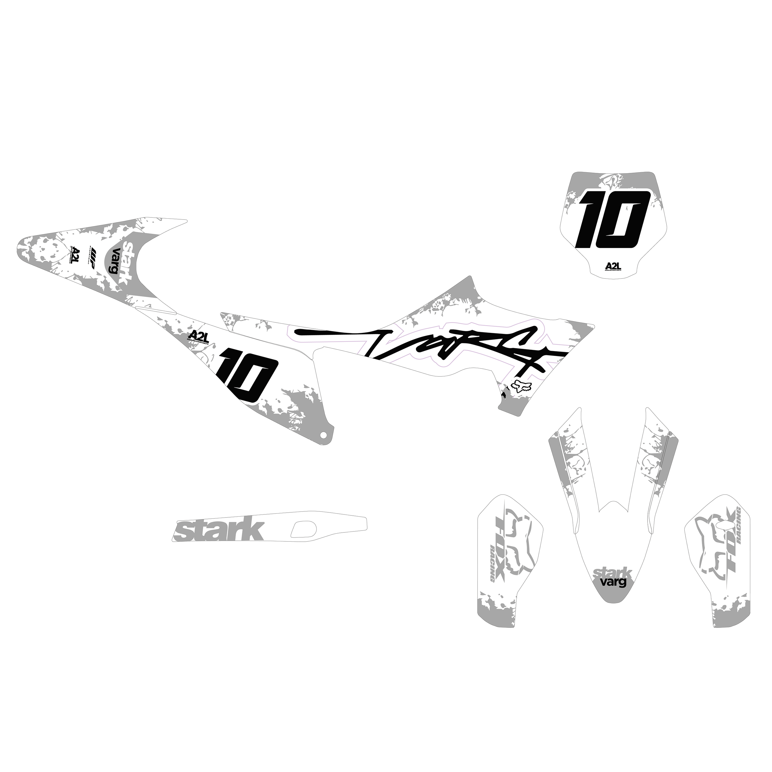 KIT DÉCO STARK FUTURE VARG EX - FLEX | BLANC GRIS A2L CRÉATION