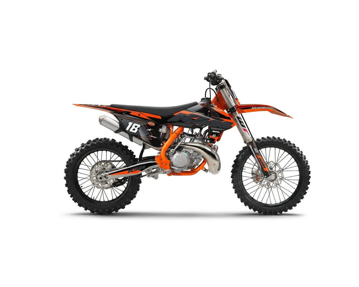 KIT DÉCO KTM SX / SXF 2017 > 2019 RACE ORANGE V2 A2L CRÉATION