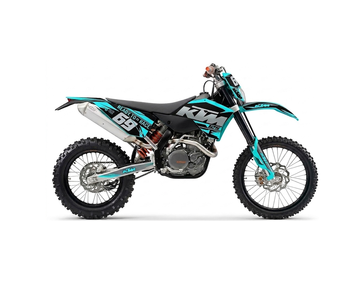 KIT DÉCO KTM 2008 > 2011 AYME - BLEU A2L CRÉATION