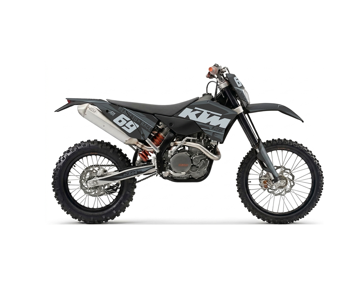KIT DÉCO KTM 2008 > 2011 AYME - GRIS A2L CRÉATION