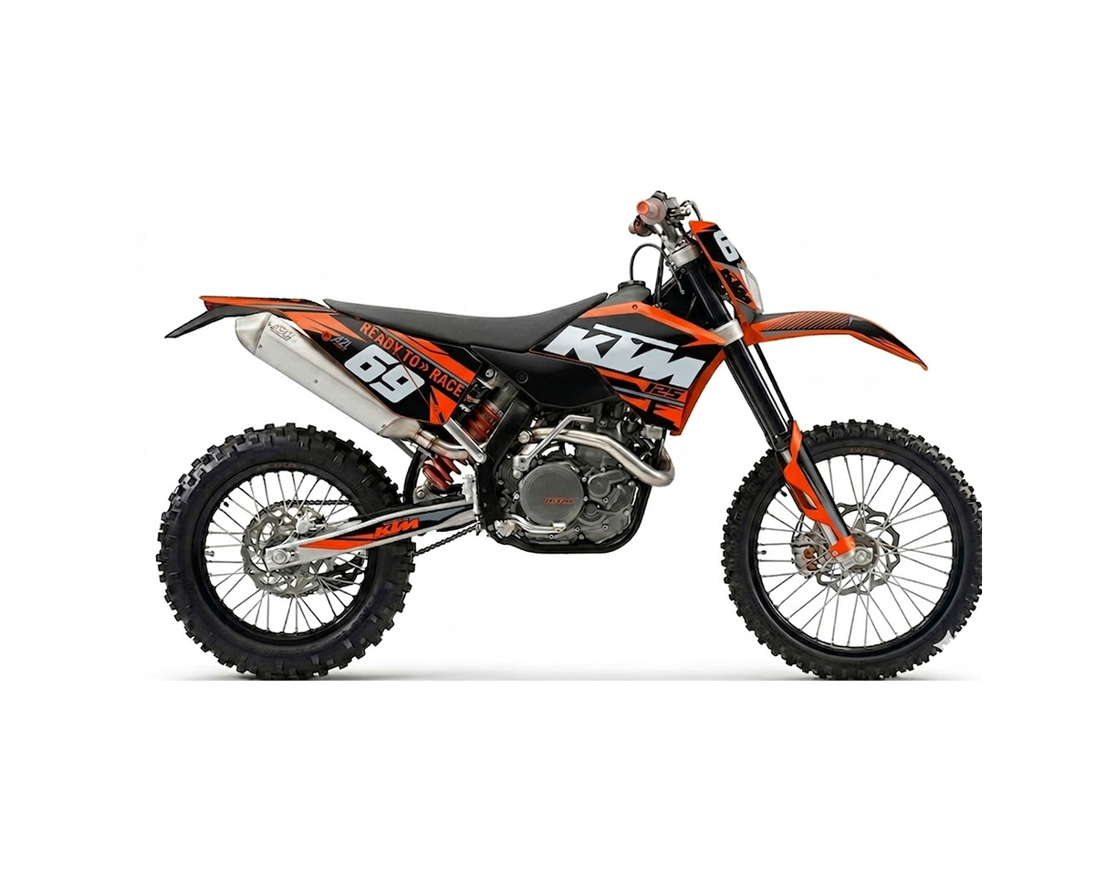 KIT DÉCO KTM 2008 > 2011 AYME - ORANGE A2L CRÉATION