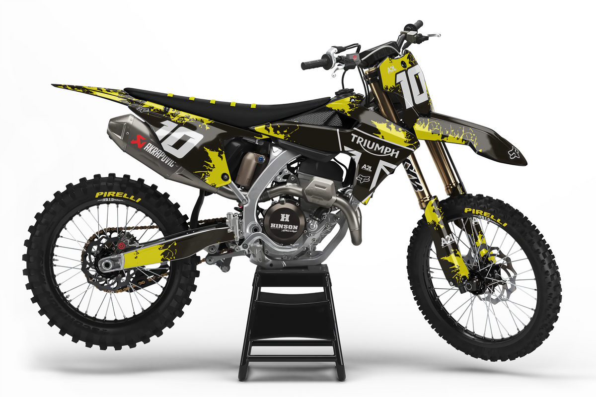 KIT DÉCO TRIUMPH TF-X - K24 - TACHE JAUNE A2L CRÉATION