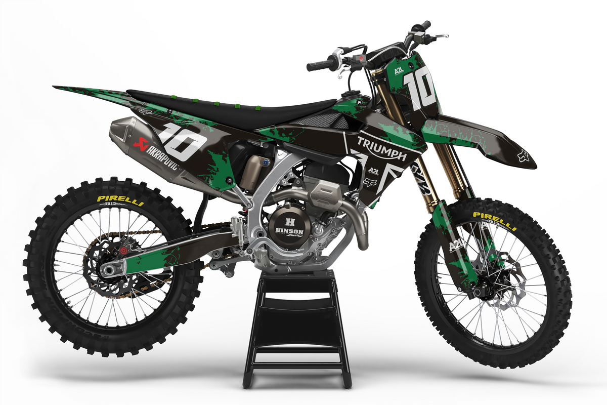 KIT DÉCO TRIUMPH TF-X - K24 - TACHE VERT A2L CRÉATION