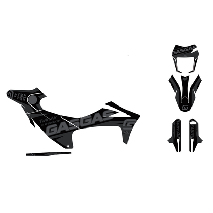 KIT DÉCO GASGAS 700 SM / EM - ROSSO - NOIR GRIS A2L CRÉATION