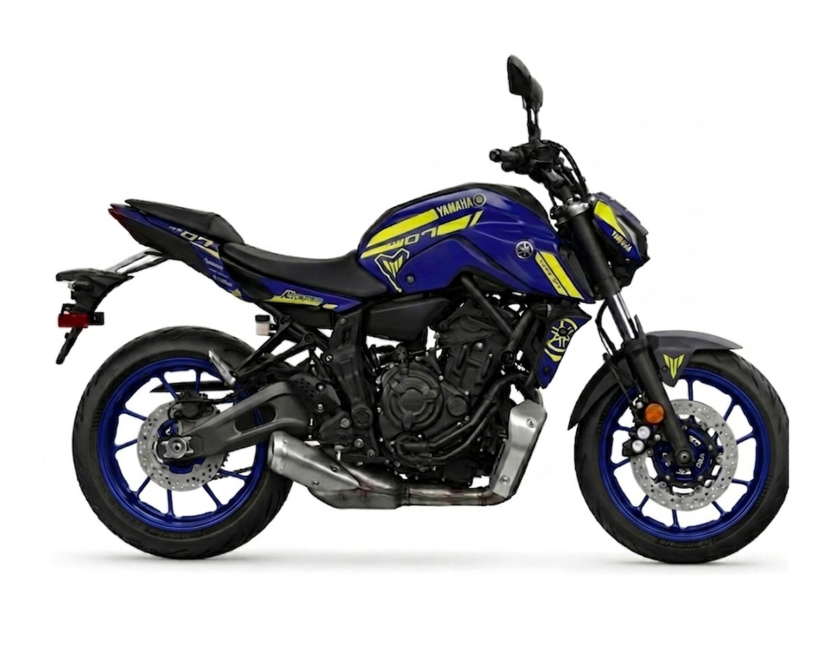 KIT DÉCO YAMAHA MT-07 2021 > 2024 - BLEU A2L CRÉATION